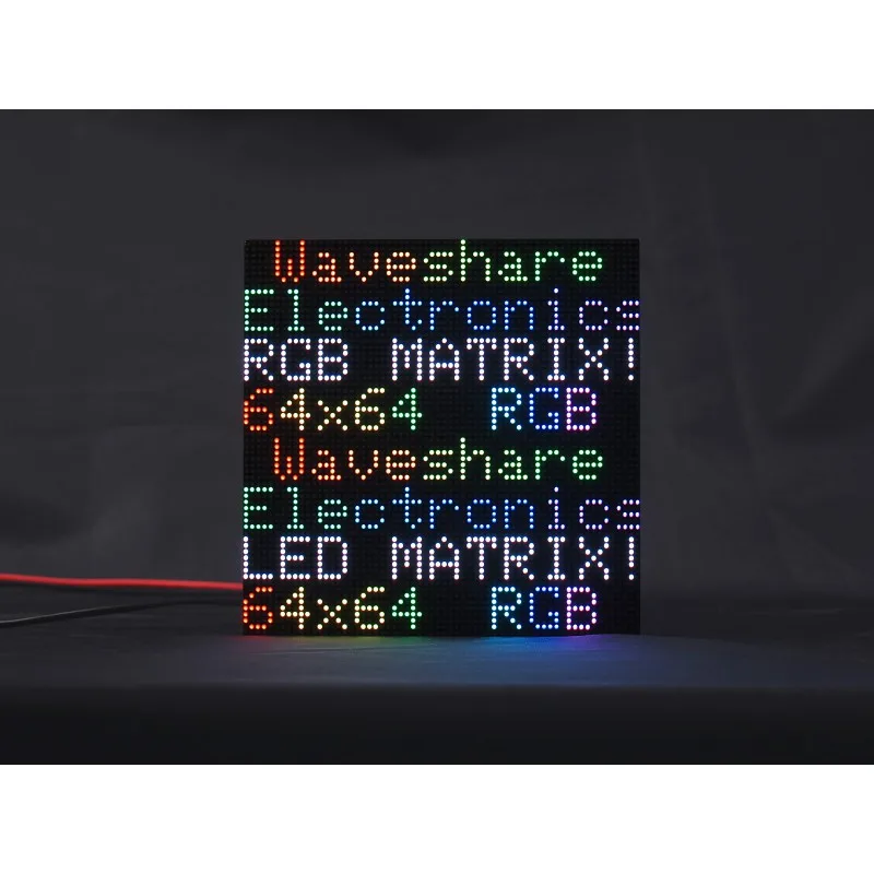 

RGB-Matrix-P2-64x64, RGB Full-Color LED Matrix Panel, 2mm Pitch, 64×64 Pixels, Adjustable Brightness