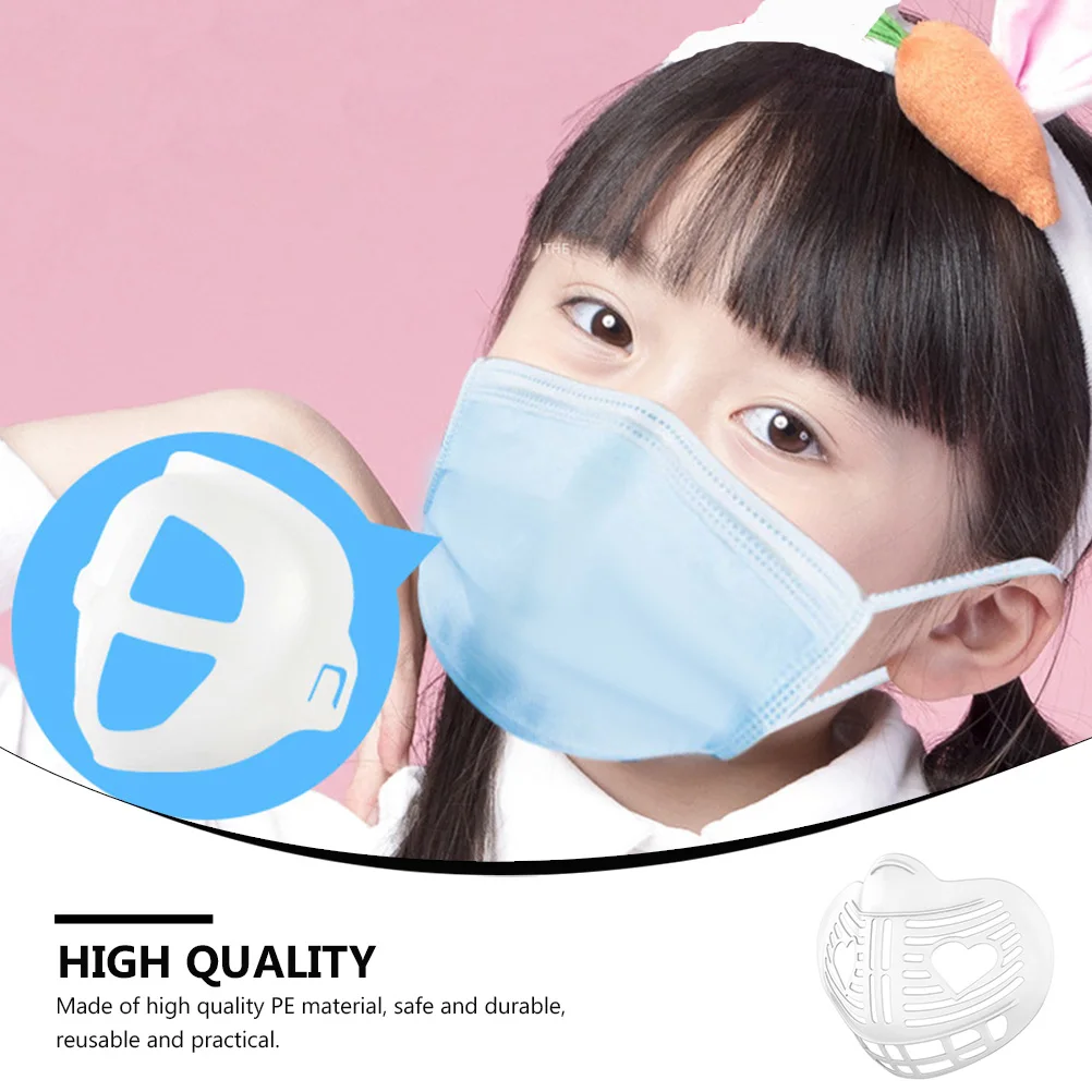 10 pcs Mask Bracket 3D Reusable Waterproof Lipstick Protection Stand For Face Mask Inner Support Durable Pe Material