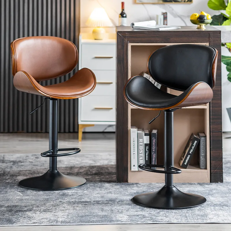 

European bar chair lift leather bar chair front desk high chair high stool simple modern bar chair