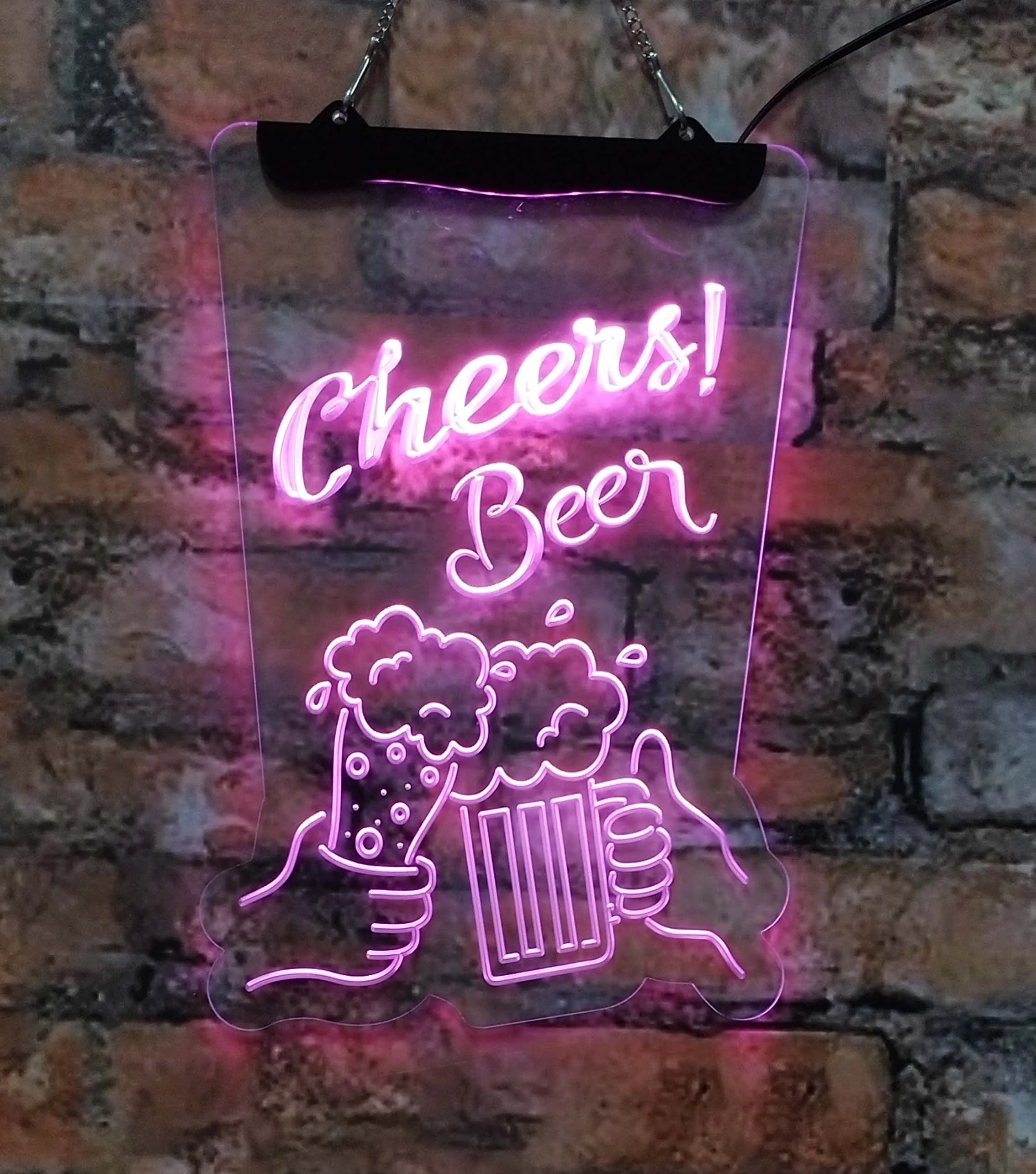 

Beer Booster Bar Club Neon signs -3D carved interior wall art suitable for home KTV arcade holiday gift party decoration