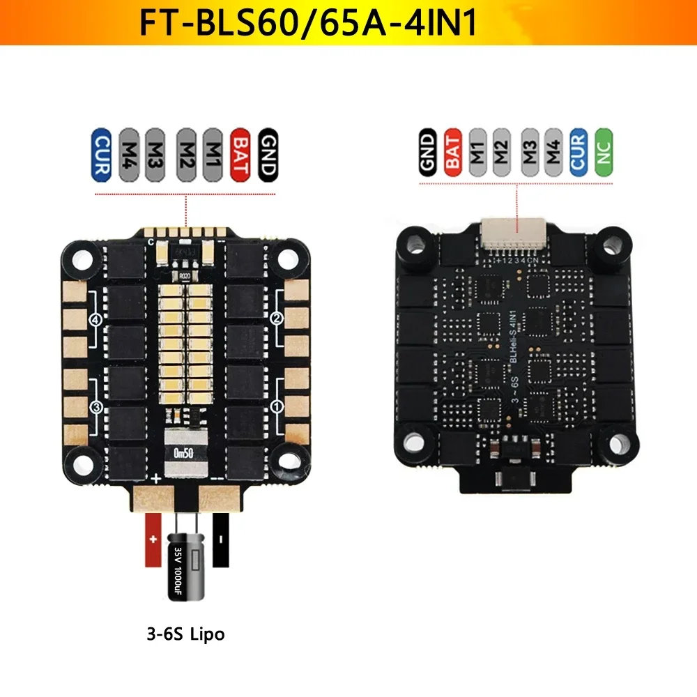 

F7 F722 / F4 F405 Flight Control 3-6S & 60A 4IN1 ESC Stack For Mark4 APEX XL 5inch 7inch 8inch 9inch 10inch FPV Frame Drone