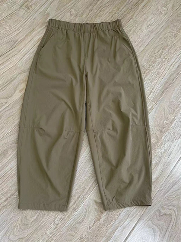 Qui Dry taille haute coupe ample mince neuf Points femmes Spor pantalons décontractés été minceur pantalon Harlan carotte pantalon