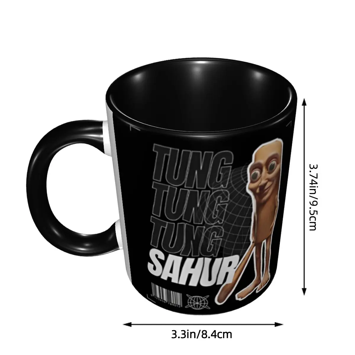 الجدة Tung Tung Tung Sahur - كوب القهوة الإيطالي Brainrot Meme للحفلات