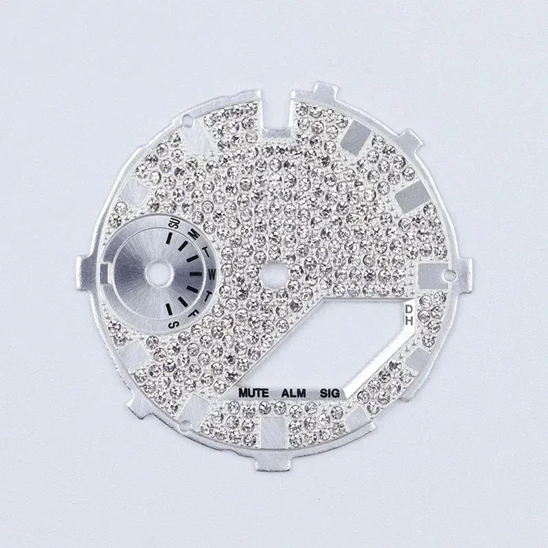 Luxus Silber Rose Gold Diamant Zifferblatt für Casio Ga2100 Ga2100 DIY-Uhr Mod Kit Zifferblatt Skala modifizierte Uhren teile Zubehör