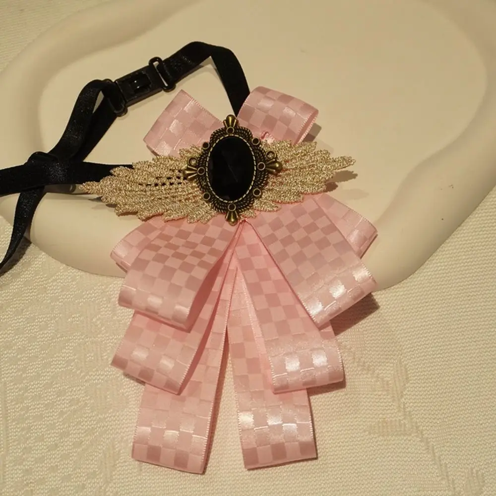 Fashion Faux Stone Men's Suit Lapel Flowers Alloy Polyester Bow Tie Necktie Neck Decoration Wedding