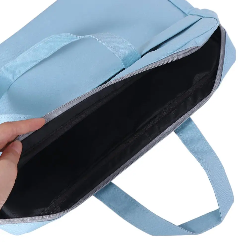 

Сумка для хранения документов большой емкости, двухслойный водонепроницаемый органайзер для файлов формата А4 с ручкой, легкая минималистичная папка для файлов