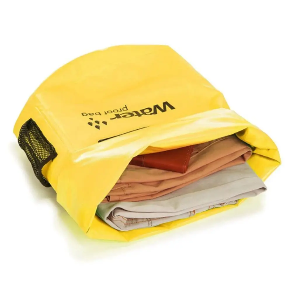

Zipper Pocket Waterproof Dry Bag Thickened Material Roll-Top Closure Storage Backpack Mesh Pocket Waterproof Design