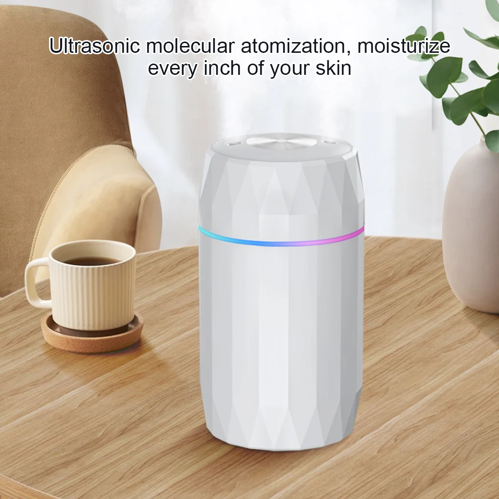 Humidificateur 1200ml, machine à brume fraîche, veilleuse, Mini diffuseur d'arôme pour chambre à coucher, salon, rose, Double buses