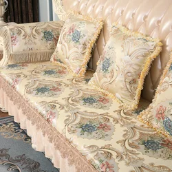 High quality couch cover sofa covers for living room low bench cover Chenille sectional sofa cover Europe couch leather cover
