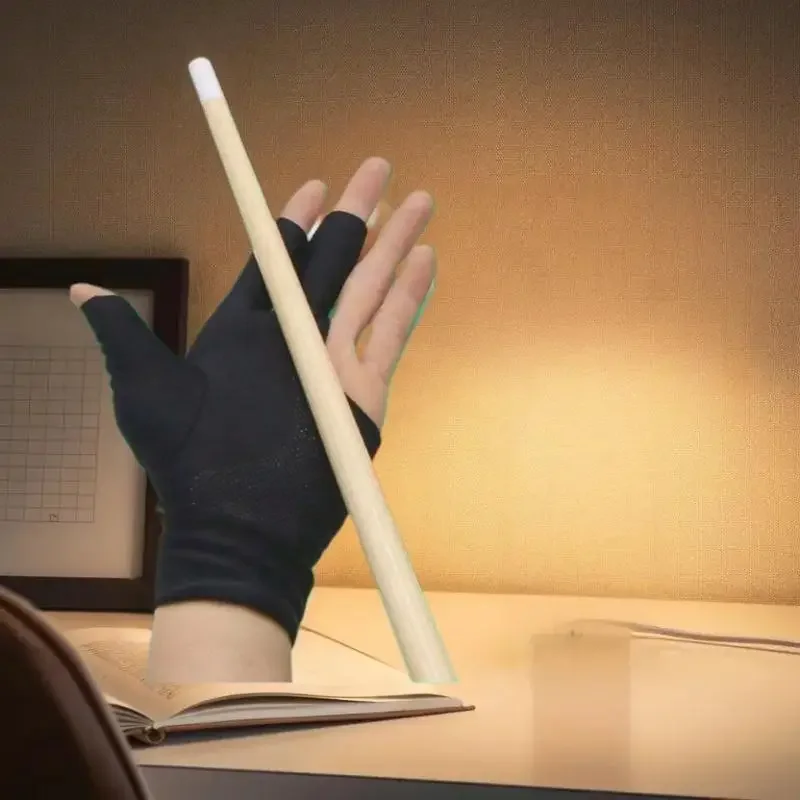 1 guanto da biliardo in silicone di qualità superiore, mano sinistra, antiscivolo, elastico, traspirante, per 3 dita