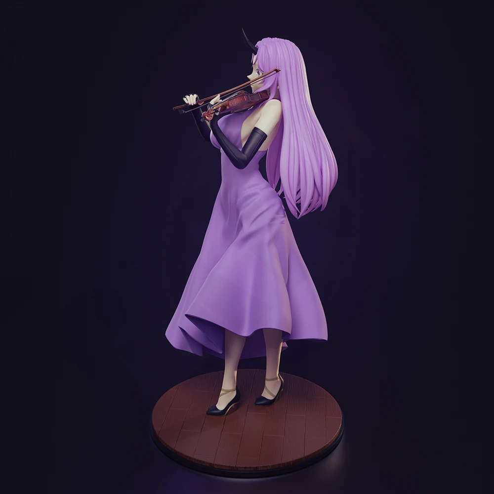 1/24 Belle violino bella ragazza modello in resina figura giocattolo artigianale smontato in miniatura riduzione statua non verniciata kit