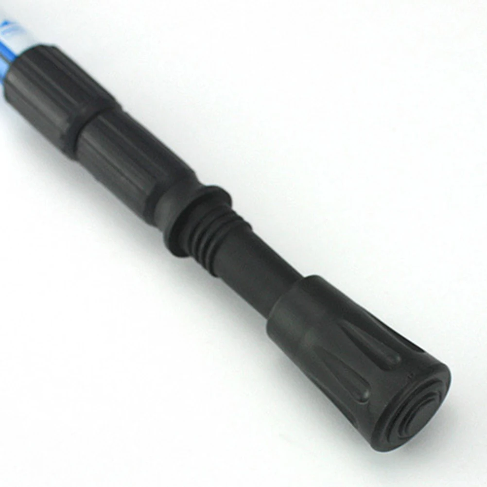 

5Pcs Rubber Trekking Pole Tip Protectors Lightweight Durable Non Slip Covers Hiking Stick Ends Outdoor Use Black