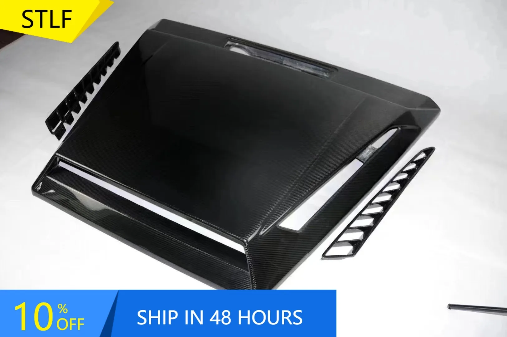 

STLFNew BB G900Style Dry Carbon Fiber Perforated Hood Engine Bonnet for Mercedes Benz G-Class W463G500G63 Upgrade Condition New
