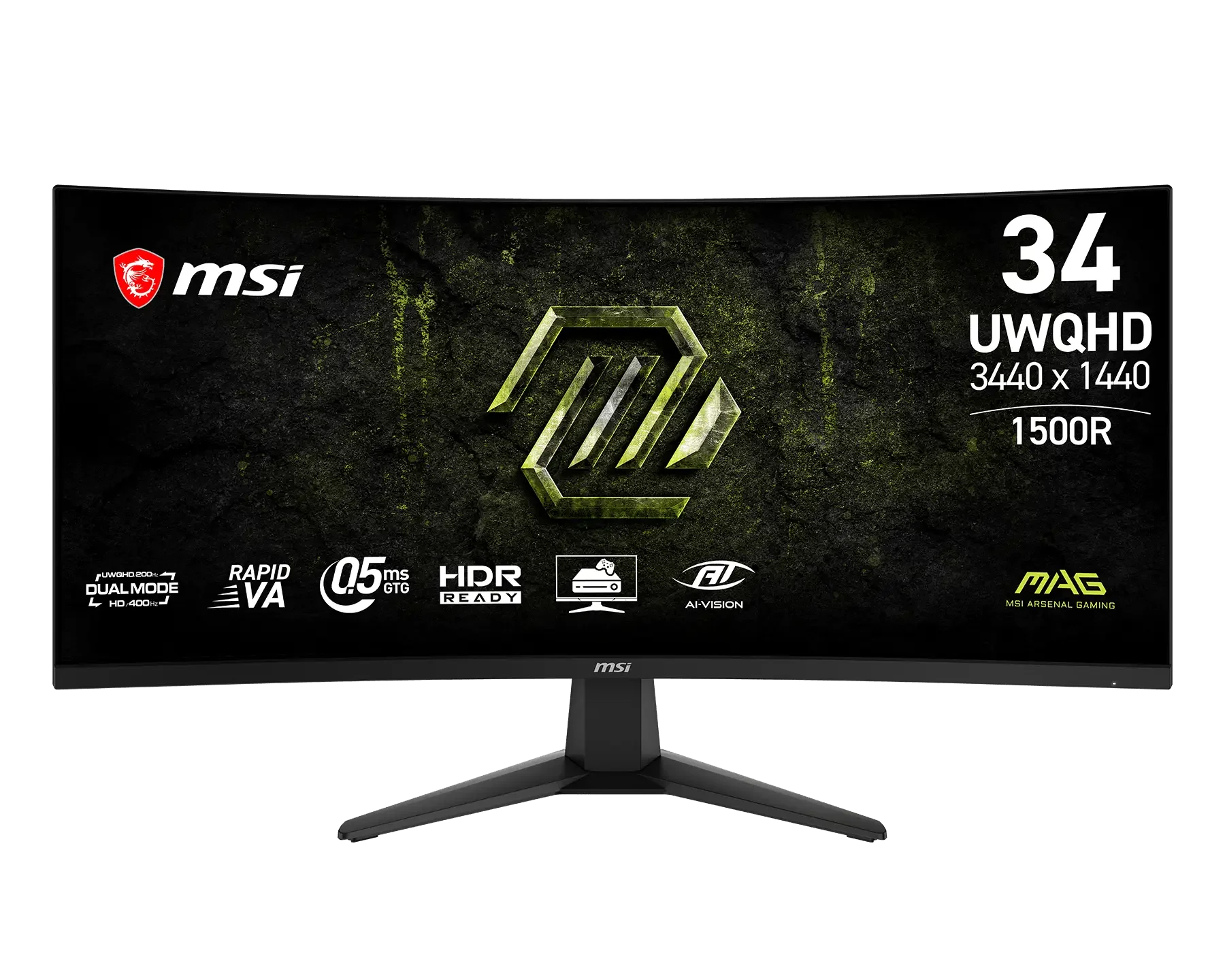 MSI MAG 346CQDF E20 Launched with a 34'' Ultrawide 400Hz&200Hz Rapid VA Panel and Dual-Mode Support Gaming Monitor