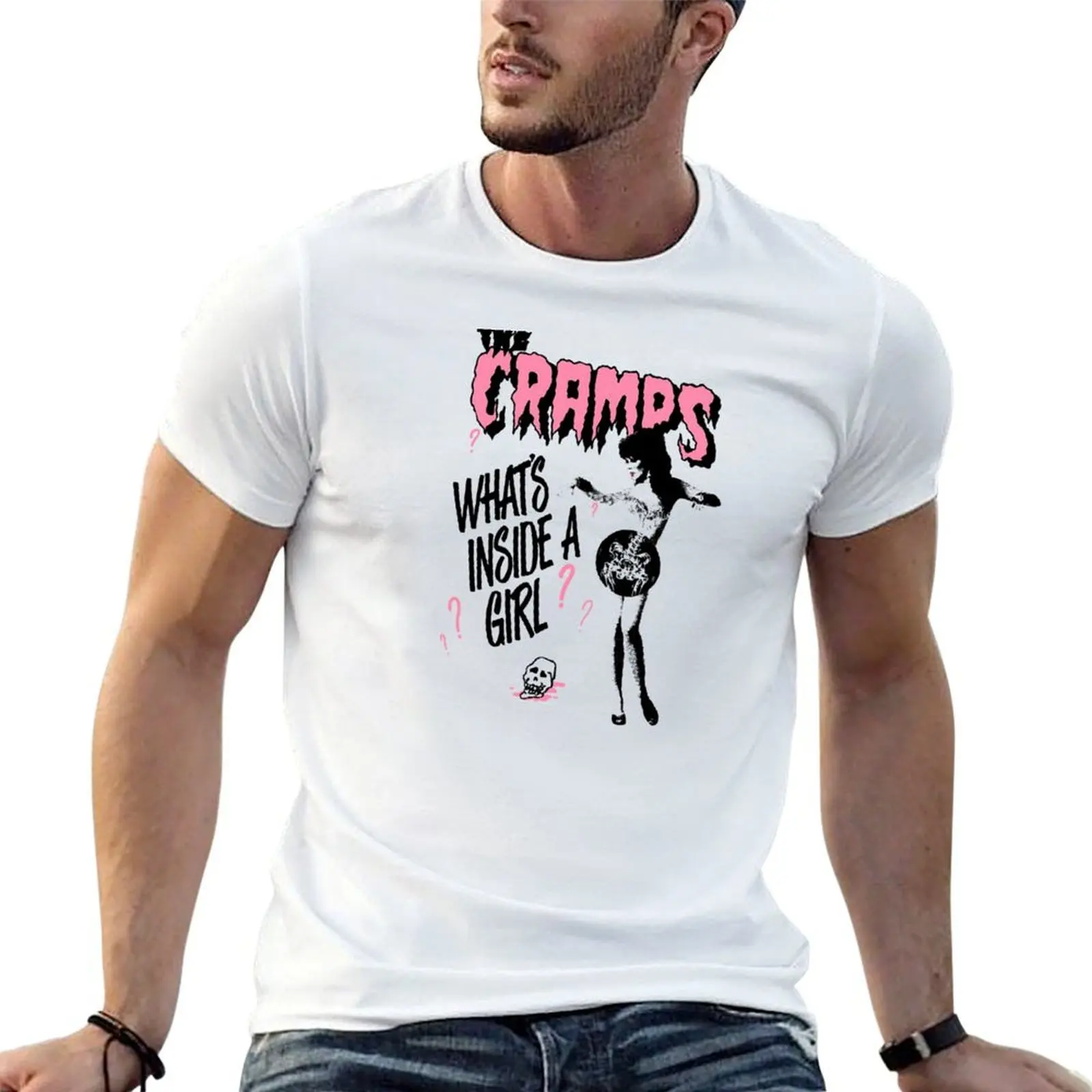 What's Inside A Girl T-Shirt shirts graphic blue archive men tshirt