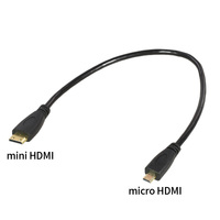 Best Quality 1080p 3D Micro HDMI-compatible to Mini HDMI-compatible Cable For GoPro Sony Projector's Public to Public