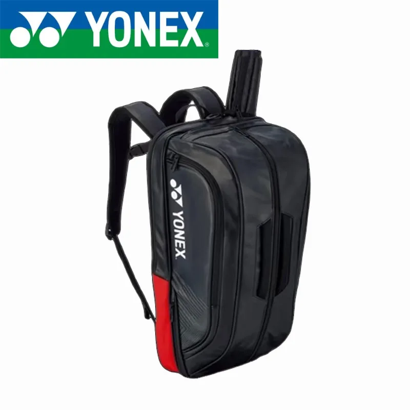 YONEX High Quality Badminton Racket Sports Backpack Leather Tennis Shoulder Bag 4-6 Pieces Racket Backpack Multifunctional Fit