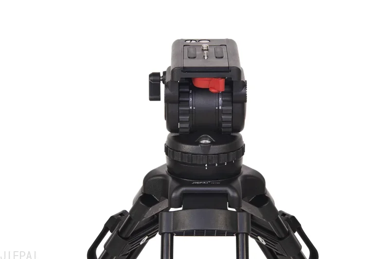 Jeipai VIDEO 8 JP-V8 Pro Fluid Head Professional Video Camera Tripod Head 75mm Bowl head with Pan bar Load 8kg