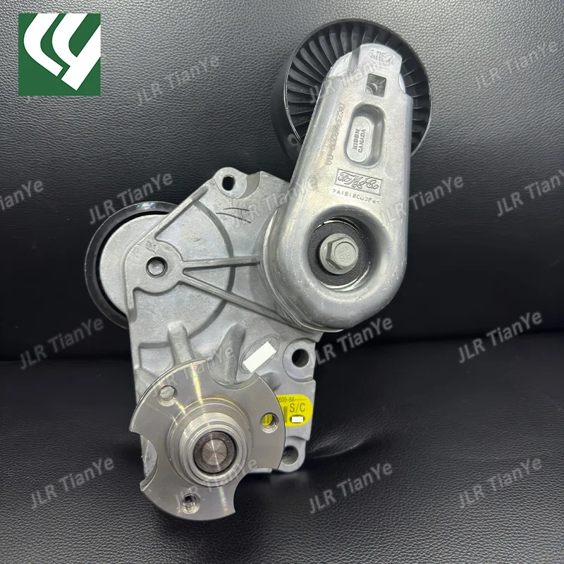 Drive Belt Tensioner Bracket with Idler and Bearning Fan Fit for Land Rover Range Rover Sport LR4 LR035556