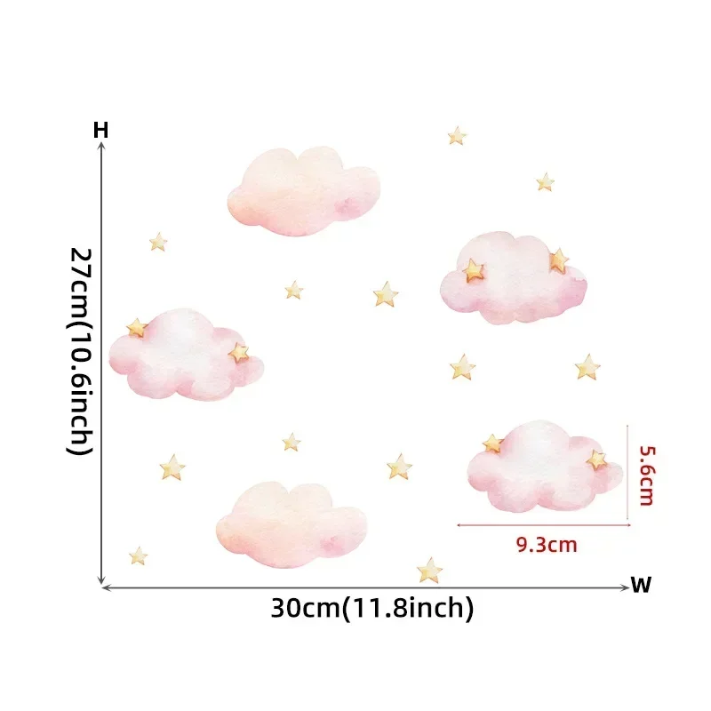 Cartoon Cloud Luminous Stickers Glow in The Dark Stars Wall Stickers for Kids Rooms Bedroom Ceiling Home Decoration Wall Decals