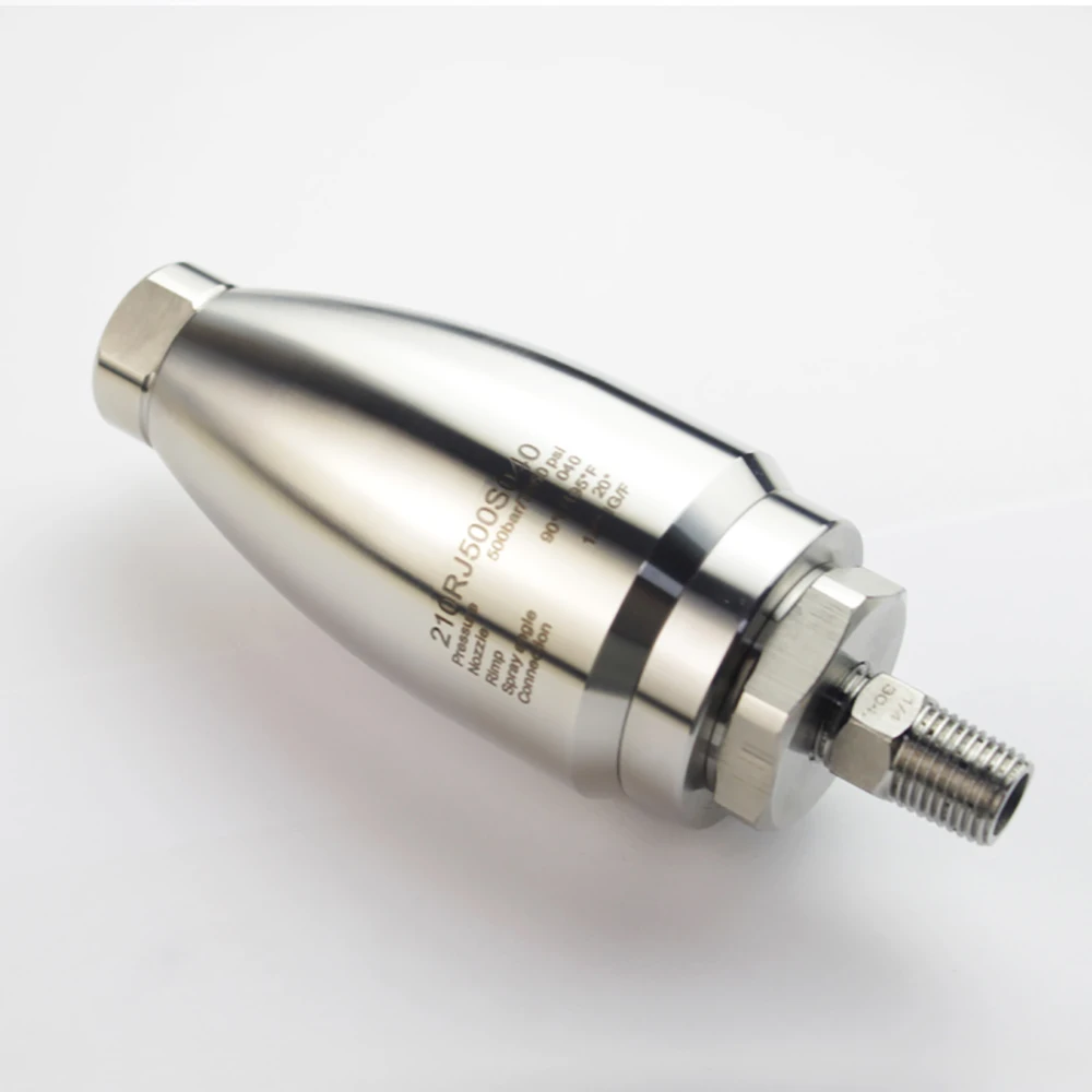 2025 فوهة رش دوران عالية الكفاءة لإزالة الصدأ والطلاء ضغط عالي للغاية 1/4 بوصة فوهة رش توربو من الفولاذ المقاوم للصدأ