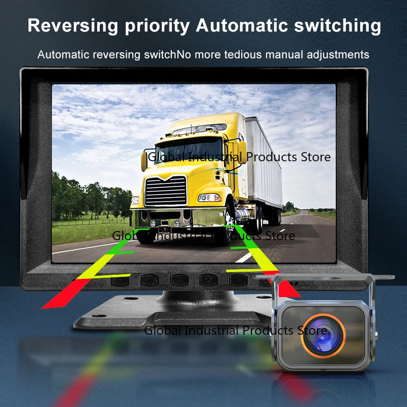 

8-дюймовый 4-канальный MP5-плеер Автомобильный видеорегистратор IPS 1080P Водонепроницаемая резервная камера Комплект для грузовика Прицеп Автобус RV - Мультимедиа и навигация