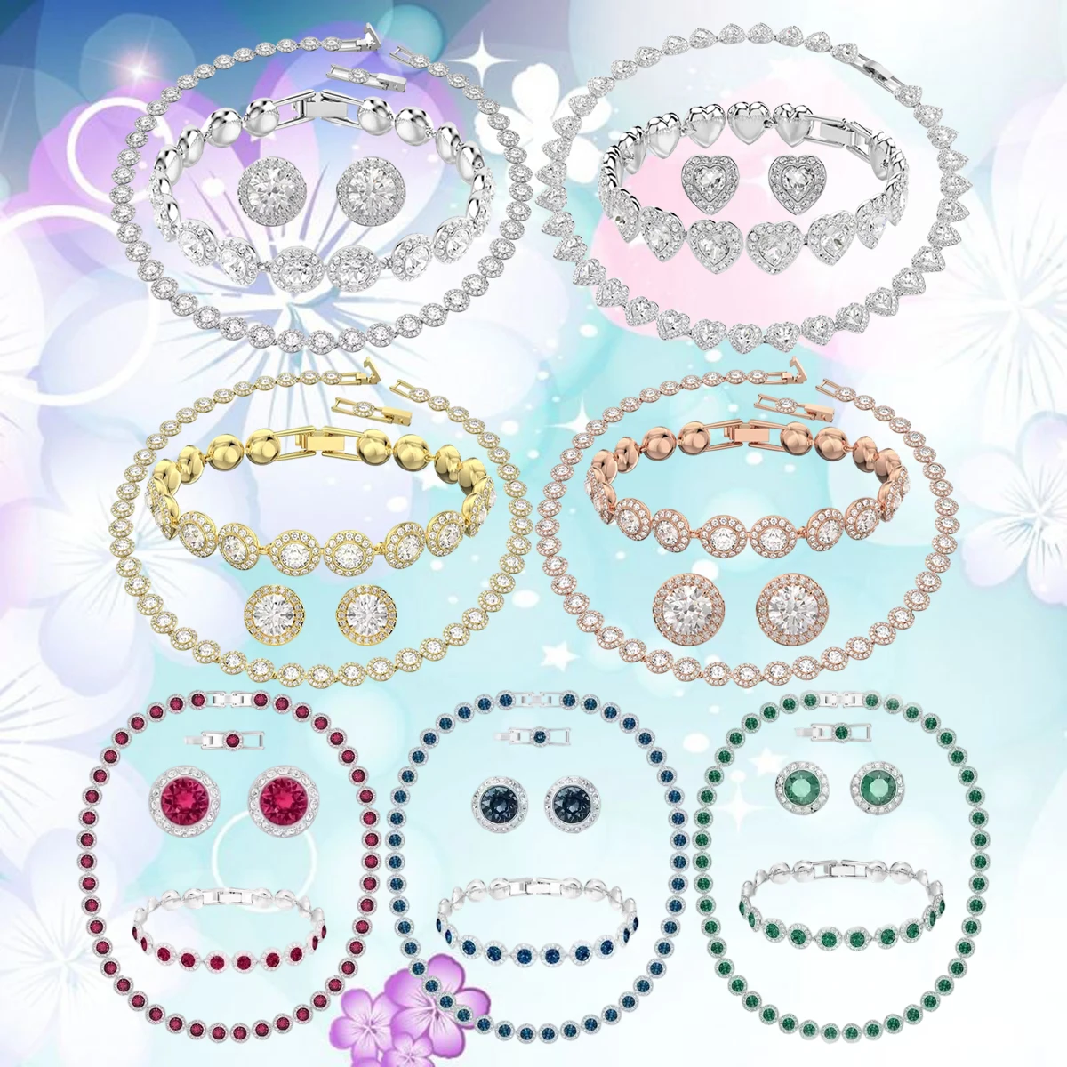 

Elegant Charming Women's Jewelry, Inlaid with Sparkling Zirconia for Daily Wear & Special Occasions, Add Sparkle To Your Look