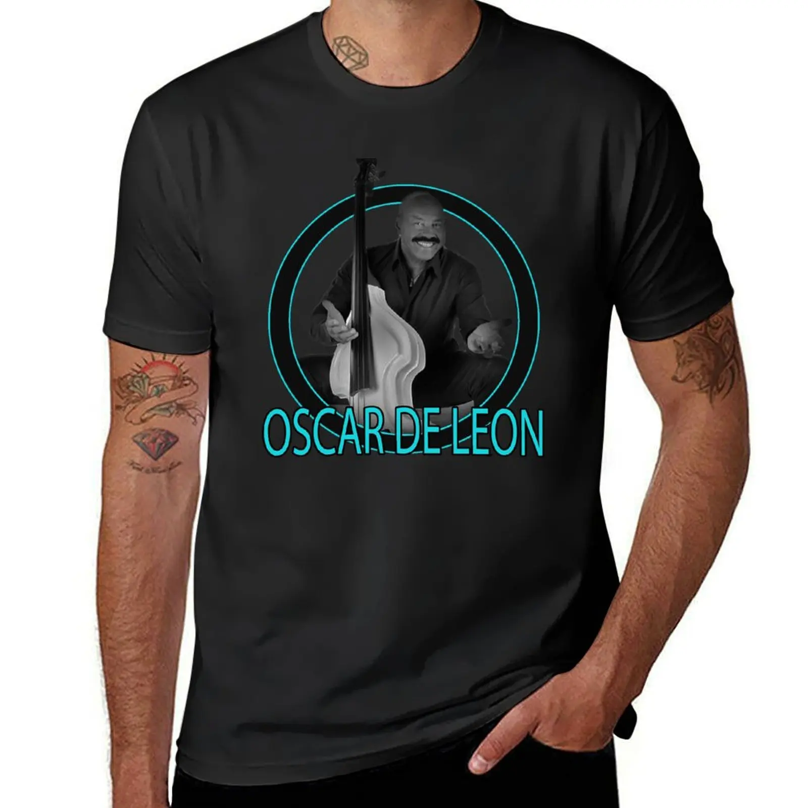 Salsa design of your favorite artist [Oscar De Leon] T-Shirt cute clothes sweat vintage Men's t-shirt