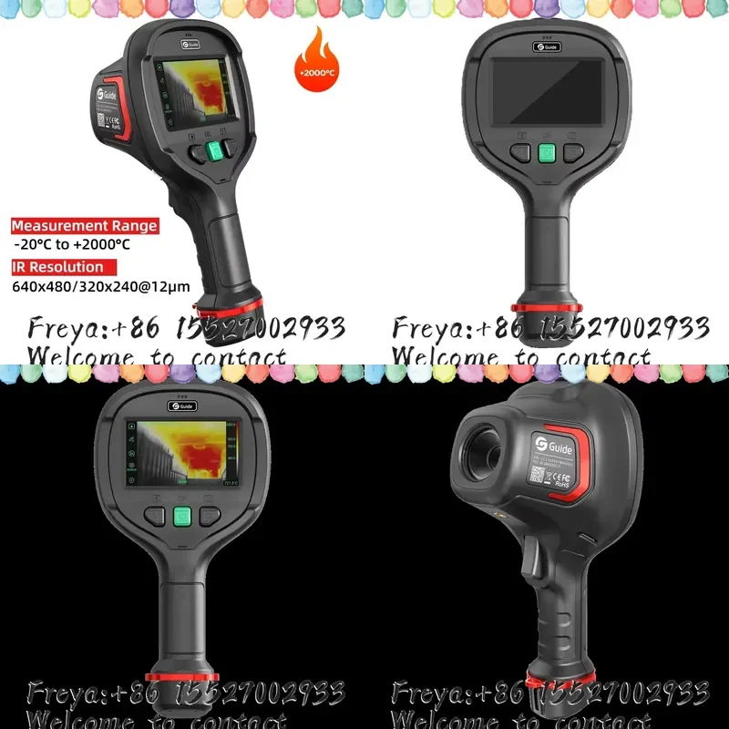 Guide Thermal Imaging for Firefighting 640x480/320x240 Resolution, Thermal -20°C to +2000°C Measurement Range