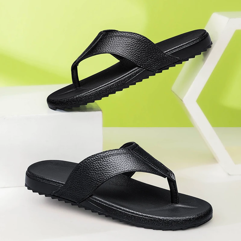 

Летние мужские модные шлепанцы, пляжная обувь, мужские легкие и удобные брендовые тапочки на одну ногу, размер 38-45, мужские тапочки