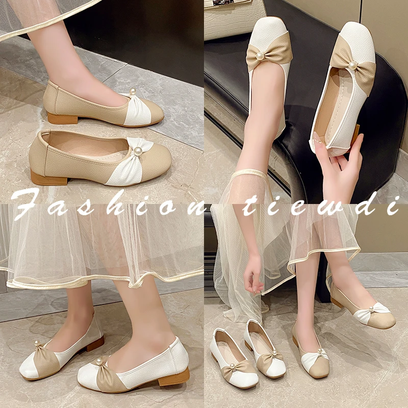 أحذية نسائية جديدة للتنقل لعام 2025 لفصل الصيف - أحذية ماري جين بكعب مكتنز للنساء الصغيرات، طراز فرنسي أنيق، مثالية مع