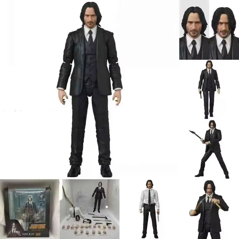 Brandneue MAFEX Nr.085 John Wick Kapitel 2 Artikulierte PVC-Actionfigur Desktop-Sammlermodell in Box Geburtstagsgeschenk Spielzeug