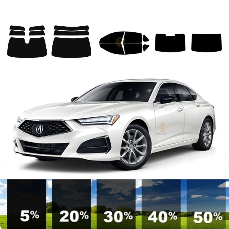 

precut Removable Window Tint Film For Car 100% UVR 5%-70%VLT Heat Insulation Carbon ﻿For ACURA TLX 4 DR SEDAN 2021-2023