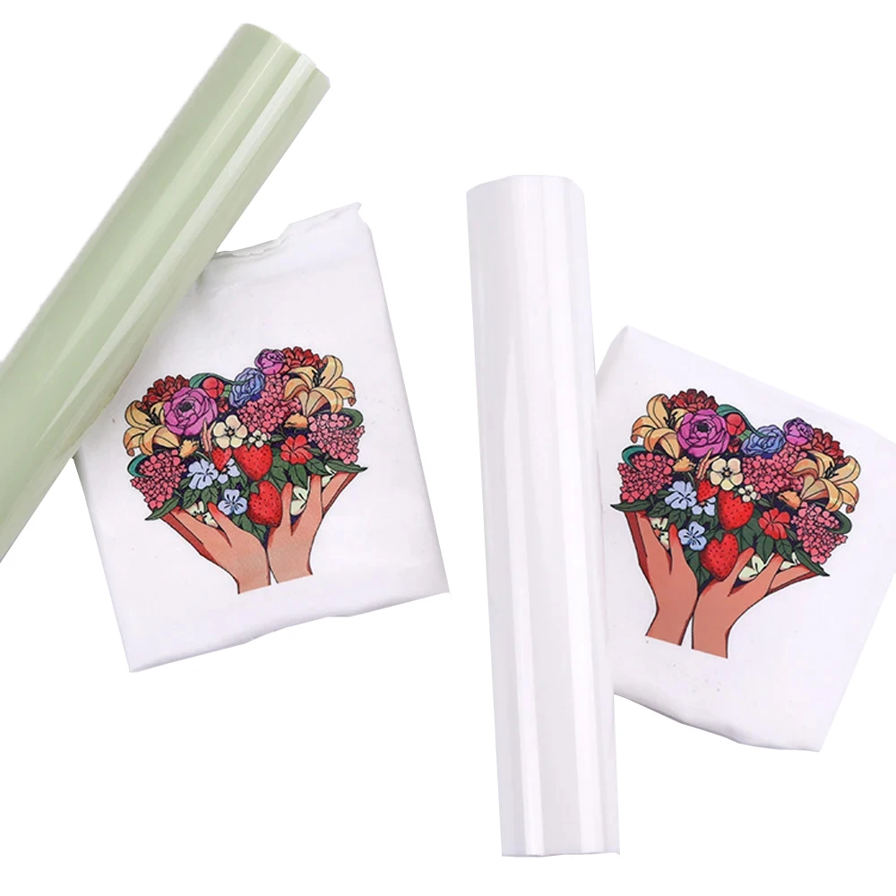 1roll Matte/Glossy Heat Sublimation Transfer Vinyl HTV Transparent Hot Press Film 12\