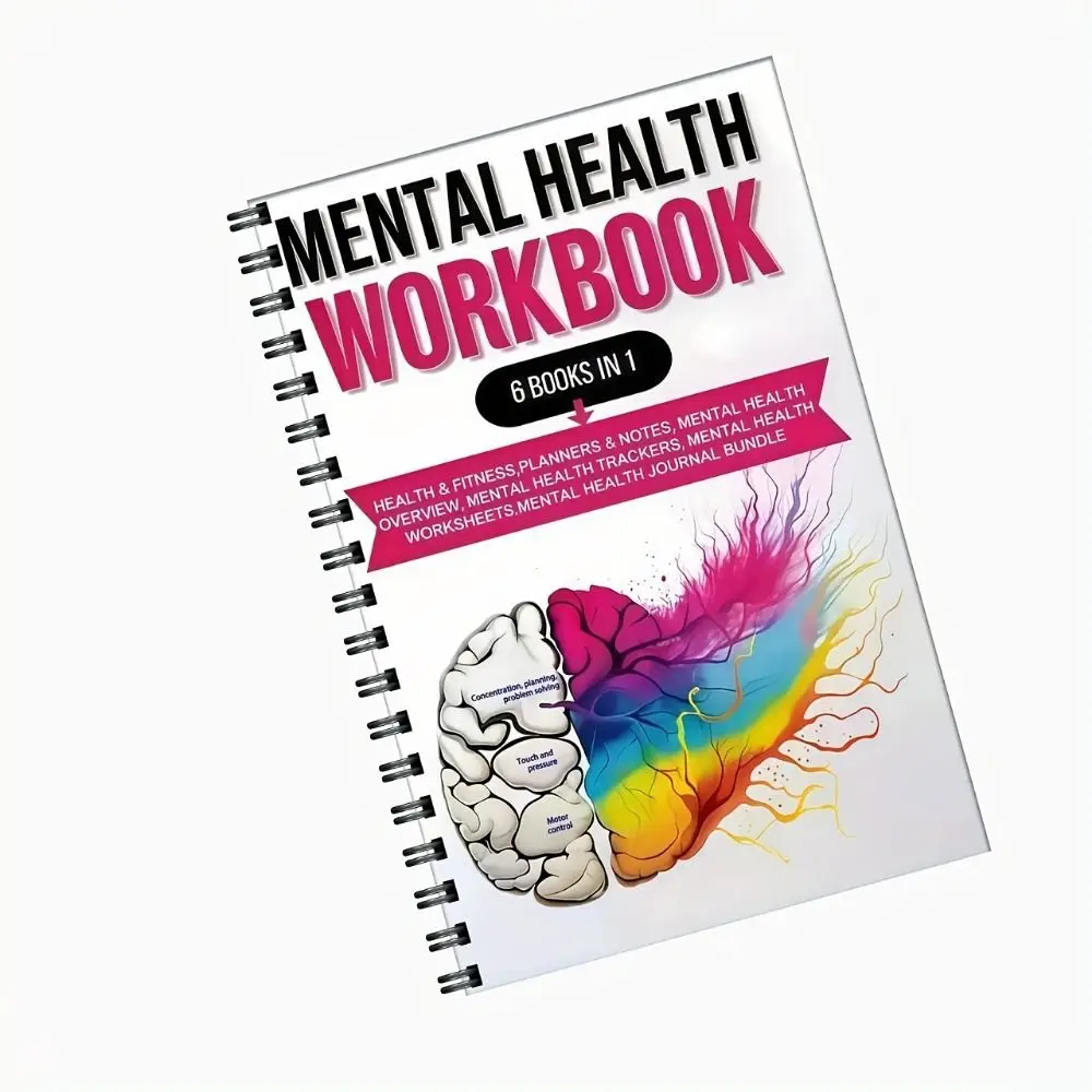 6 Books In 1 Mental Health Workbooks Cognitive Behavioral Exercises Emotion Tracker Mental Wellness Notebook Relaxation Technic