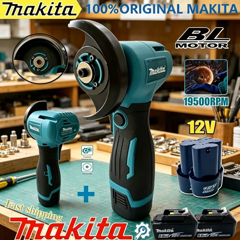 

Makita Mini Angle Grinder Cordless Rechargeable 12V Miniature with Battery Cutting Blade Polishing Grinder for Cutting Diamond