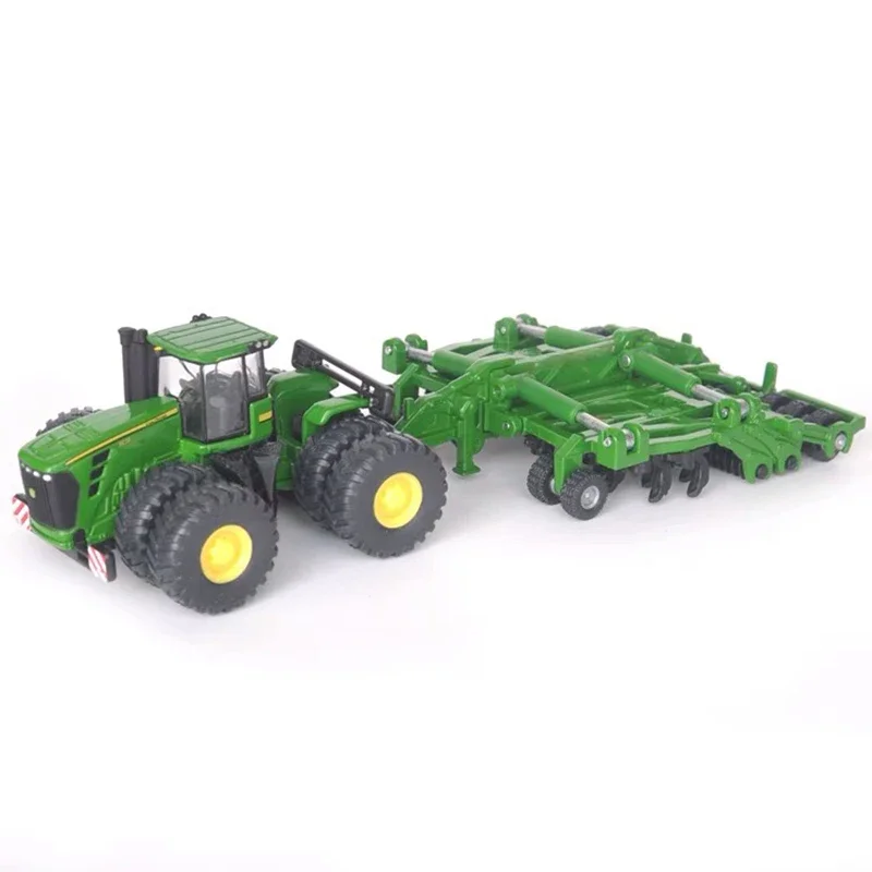 Diecast 1:87 Scale SIKU 1856 9630 Double Wheel Tractor with Soil Tiller and Plow Alloy Toy Car Collection Gift