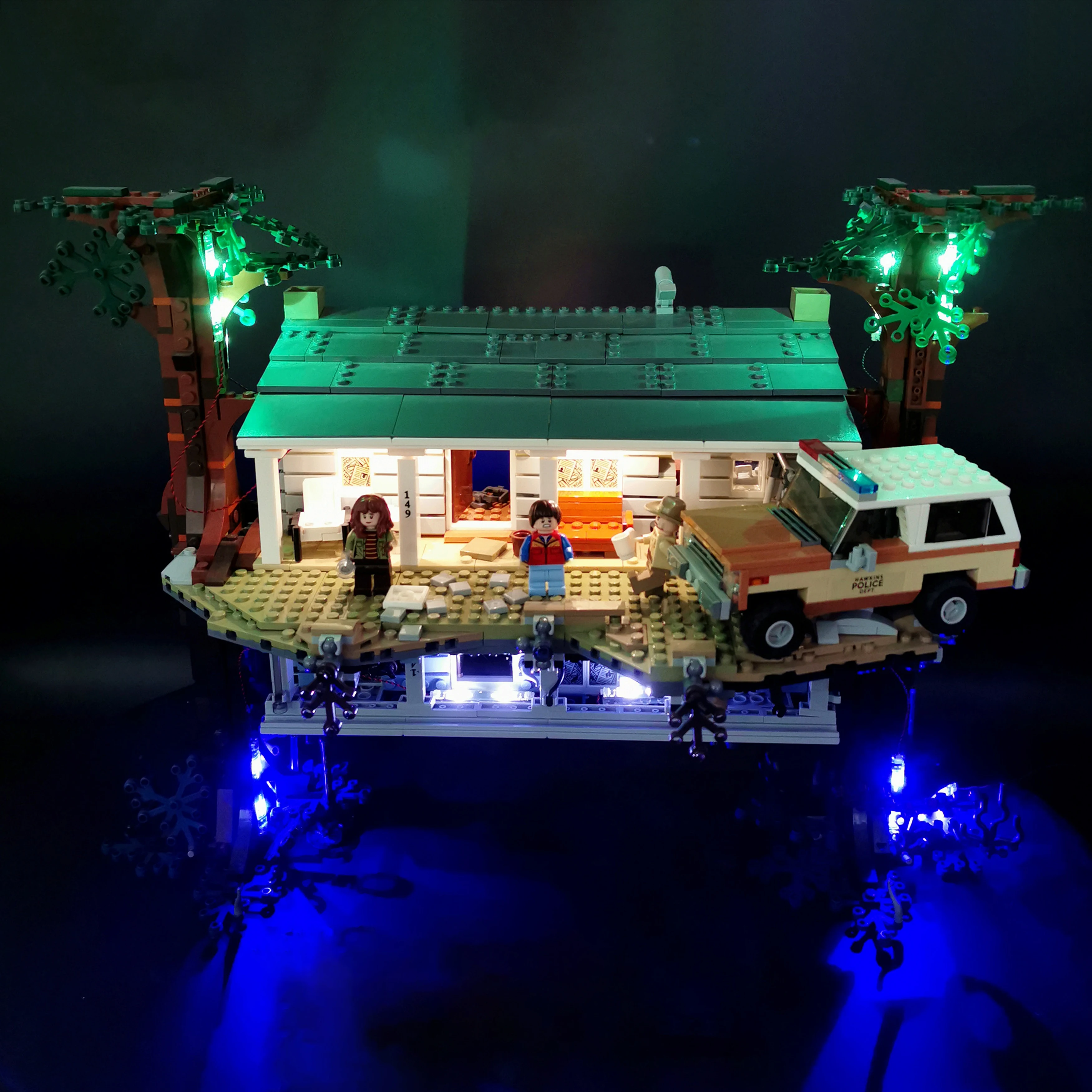 ชุดไฟ LED เข้ากันได้กับ 75810 บล็อกตัวต่อบ้านโลกคู่ขนานลึกลับชุดไฟตกแต่ง (เฉพาะไฟ)