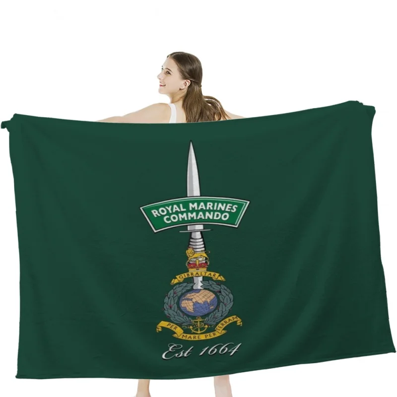 Royal Marine Commando - Is 1664 Throw Blankets Aircraft Travel Decoration Soft Warm Bedspread