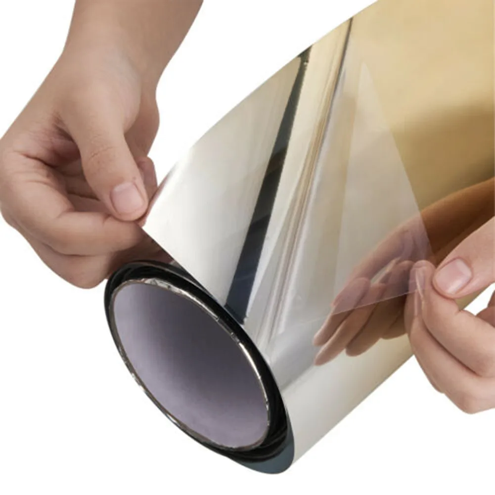 20CM*150CM Car Front Film Accessories With Scraper Auto Gold Stretchable Strip Sun Visor UV Protected UV Shade
