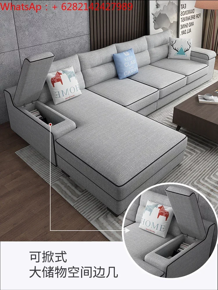 

Диван Тканевый в скандинавском стиле, сочетание итальянского дизайна, современный простой диван из латекса, для гостиной