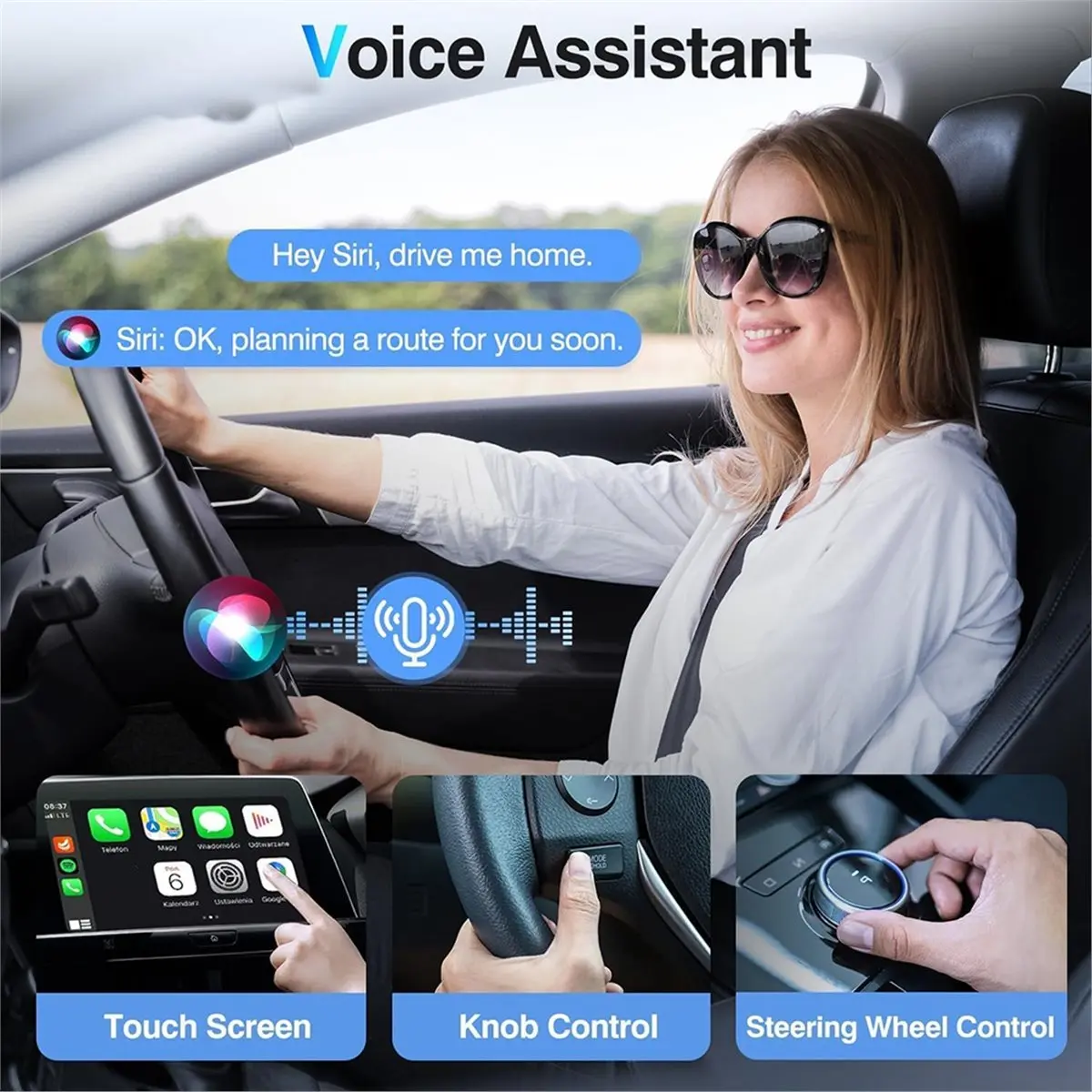 Wireless CarPlay Adapter, Wired CarPlay to Wireless, Instant Connectivity, Super Mini Car Play Dongle