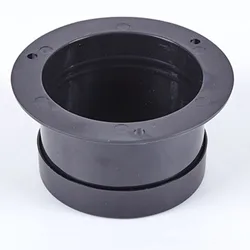 Flange Connection Straight Pipe Round Shape Wall-mounted 1PC 75mm ABS Air-Ducting Connection Corrosion Resistance
