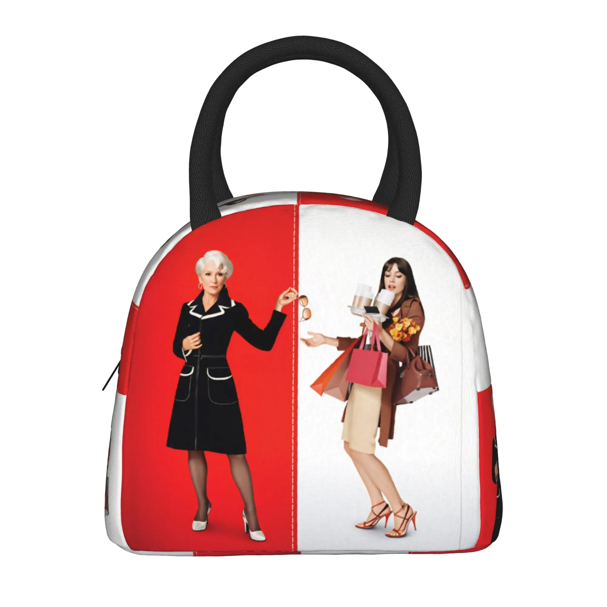 The Devil Wears Pradad Lunch Bag Film Casual Lunch Box For Women Office Portable Insulated Cooler Bag Thermal Tote Handbags