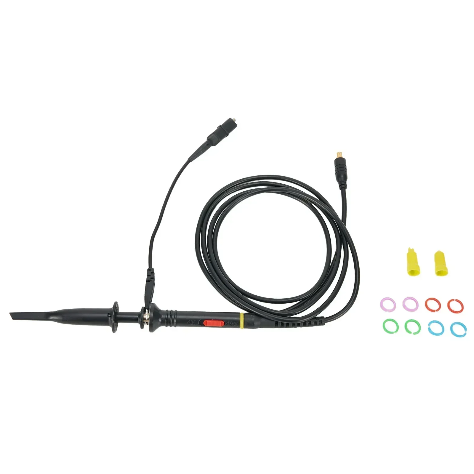 Alligator Clip Oscilloscope Probe For Portable Oscilloscope 1X 10X Marking Ring Probe Hook Rubber High-quality