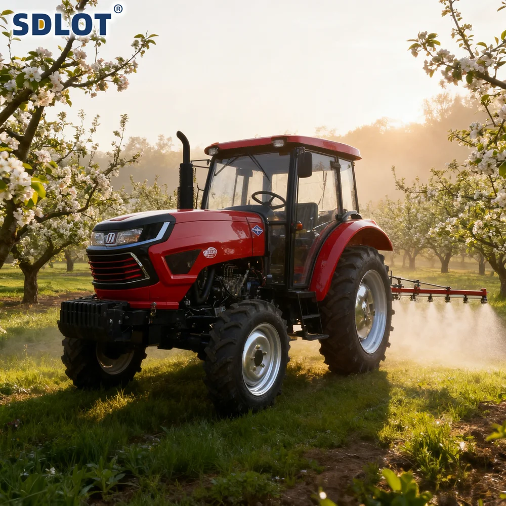 Customized 140HP Heavy Duty 4WD Wheeled Diesel Tractor with Cabin Agricultural All-terrain Machinery Supplier