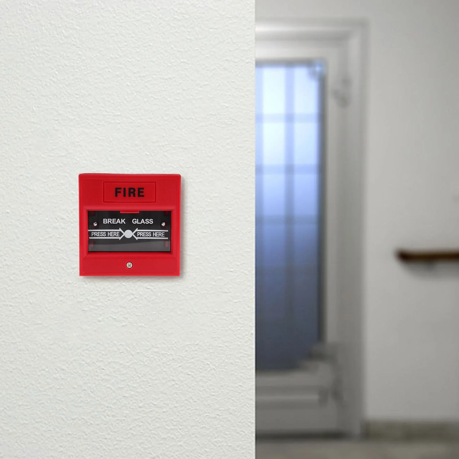 Dispositivo de alarme de quebra de vidro de segurança para controle de acesso de saída de incêndio Liberação de porta de emergência Design de plástico resistente Alarme de quebra de vidro