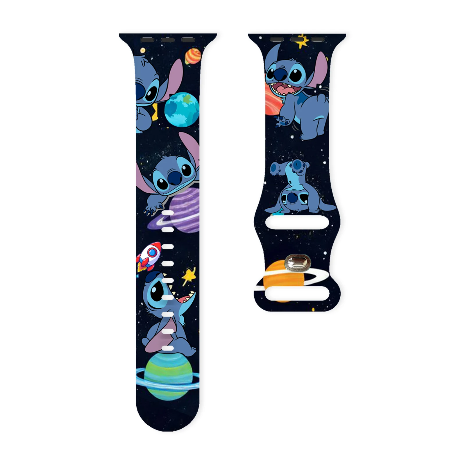 

Disney Cool Stitch printing Strap for Apple Watch 11 10 9 8 7 Band Replaceable Bracelet for iWatch 46mm 42mm 41mm 40mm Watchband