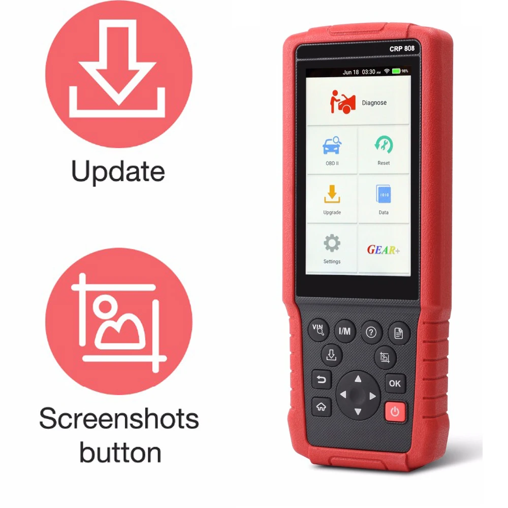 Launch X431CRP808 Multi-language OBD Diagnostic Tool Scanner Supports Handheld Reading Automobile Engine Transmission Repair