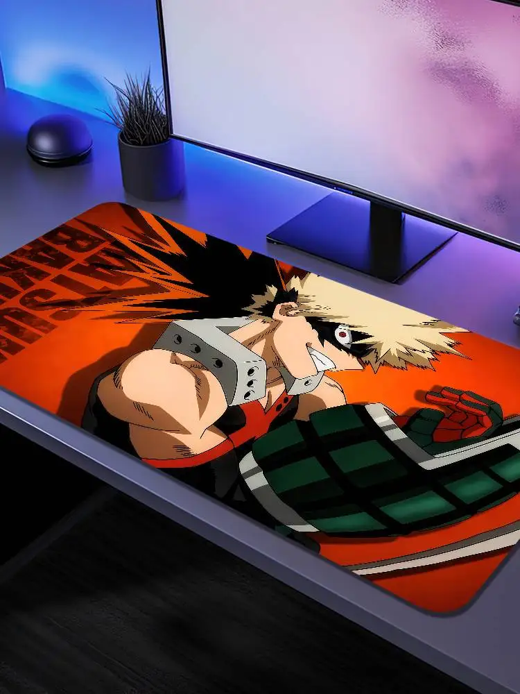 Alfombrilla grande para teclado de My Hero Academia Katsuki Bakugo, alfombrilla para mesa, alfombrilla para ratón de escritorio para estudiantes, alfombrilla para ratón para juegos, alfombra para ratón de PC